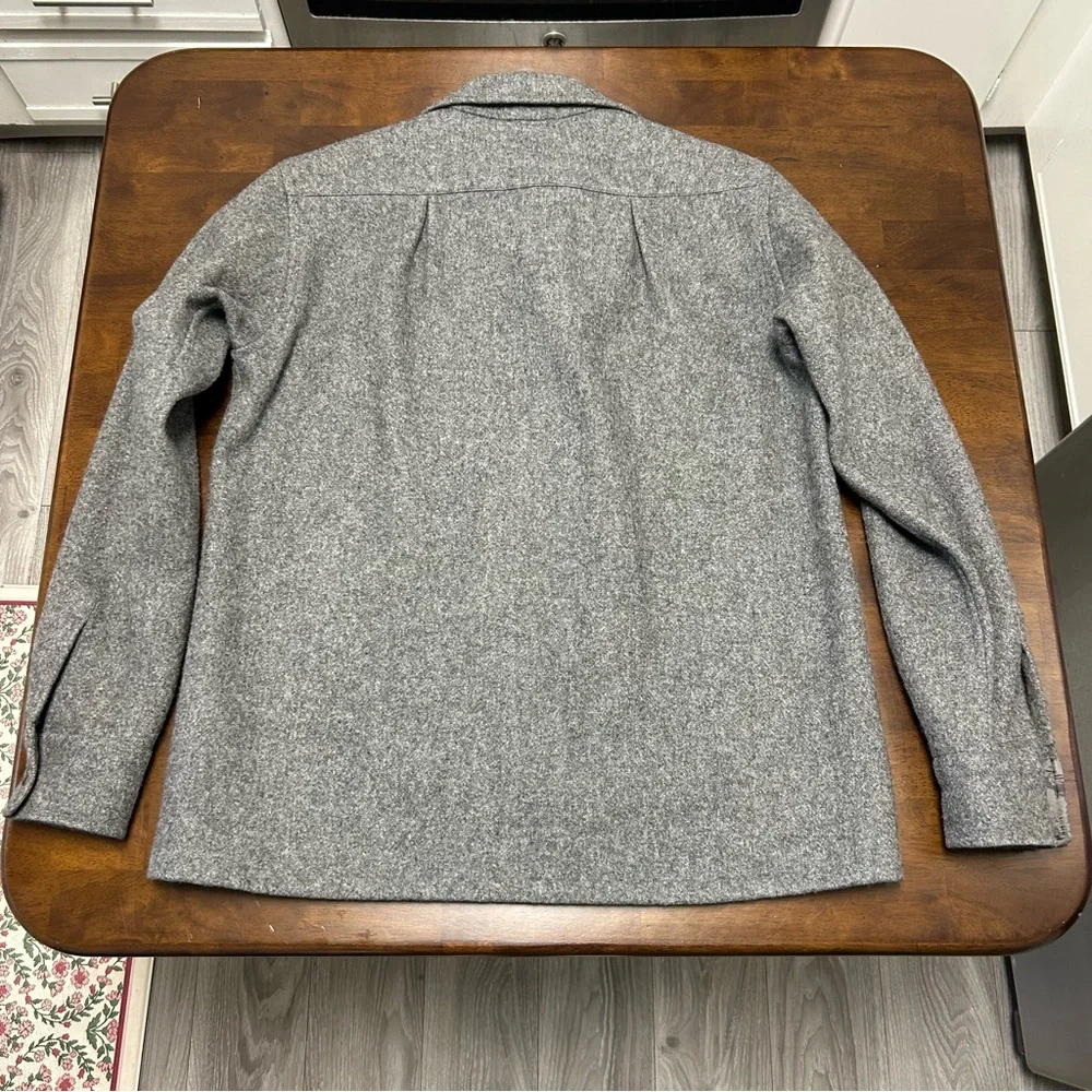 Jil Sander classic wool shirt jacket in gray Women’s Size 34 or US Small - Picture 2 of 12